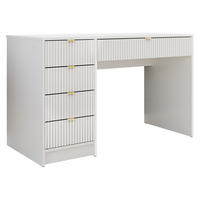 SCHREIBTISCH Tireno - Goldfarben/Weiß, Holzwerkstoff/Metall (55/120/76cm) - MIRJAN24