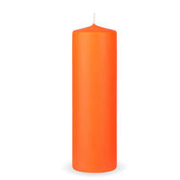 STUMPENKERZEN Ø7cm Orange Ø7cm x 20cm - Orange, Naturmaterialien (7/20cm) - HS Candle