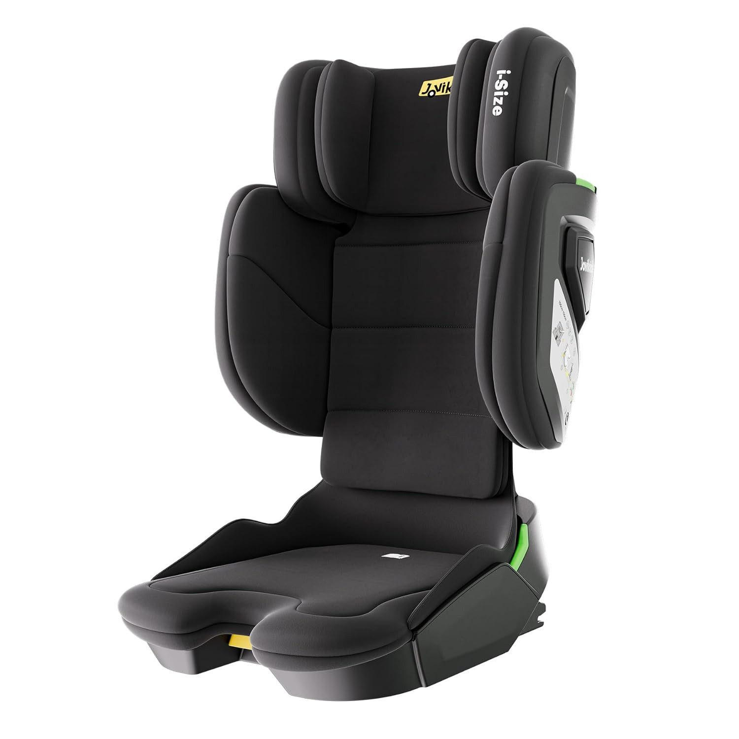 AUTOKINDERSITZ Faltbarer ISOFIX i-Size R129 verstellbare Rückenlehne - Schwarz, Textil (53/78/47cm) - BEXEVUE