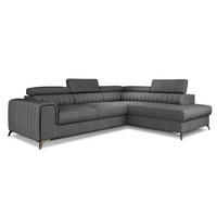 ECKSOFA Laurence mit Schlaffunktion & Bettkasten – 278 x 205 cm, verstellbare Kopfstützen - Anthrazit, Kunststoff (278/205cm) - Wohnideebilder