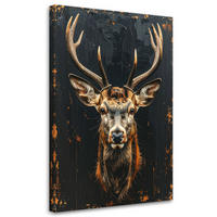 LEINWANDBILD Tiere 40x60cm - Schwarz, Textil (40/60cm) - Feeby