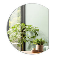 SPIEGEL 84 x 100 cm Asymmetrischer - Blaugrau, Glas (84/100/0.4cm) - TULUP