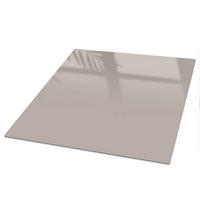 TISCHPLATTE 50x50 cm – Warmes Grau - Bordeaux, Glas (50/50/0.4cm) - Wallfluent