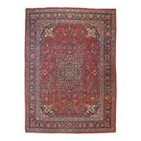 TEPPICH Ekbatan Rot 364/270 cm Schurwolle - Rot, Textil (270/364cm) - Looma