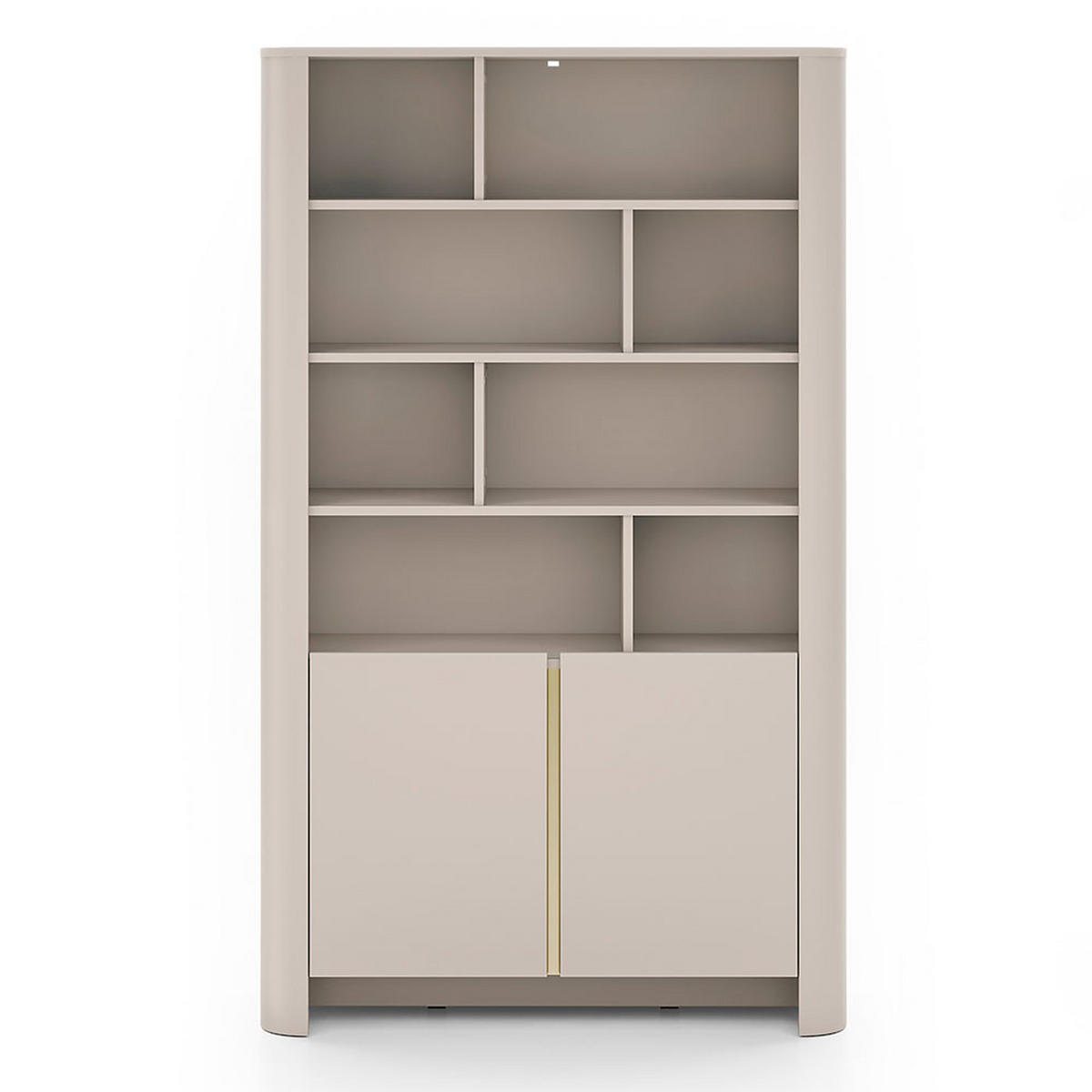 REGALSCHRANK Bari Kaschmir 103 / 39 / 170cm - Kaschmir, Holz/Holzwerkstoff (103/170/39cm) - Feldmann-Wohnen