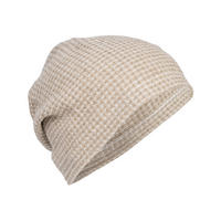 SAUNA-BEANIE Leinen-Waffelpique One Size - Beige/Naturfarben, Textil (29/29/29cm) - beties Heimtextil