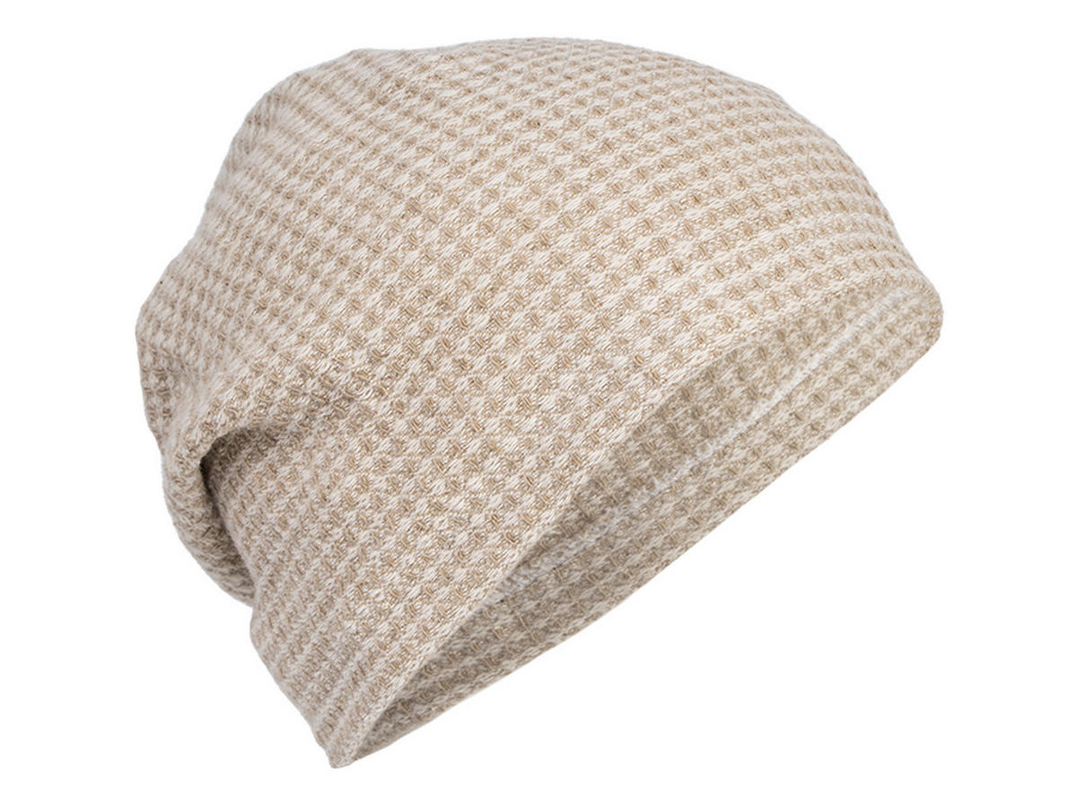 SAUNA-BEANIE Leinen-Waffelpique One Size - Beige/Naturfarben, Textil (29/29/29cm) - beties Heimtextil