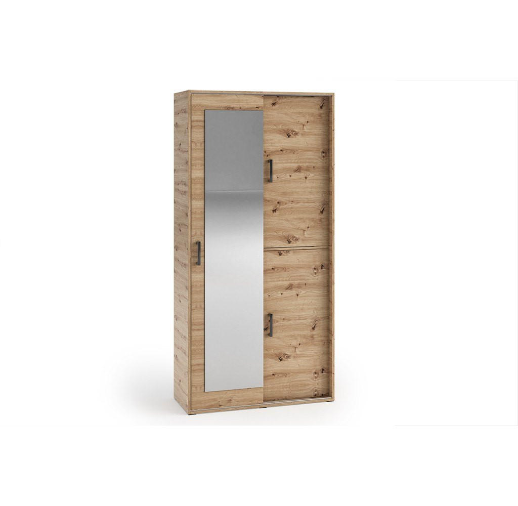 GARDEROBENSCHRANK BENVENO 100/21040 Modern Garderobenschrank Eiche Artisan - Eiche Artisan, Holzwerkstoff (100/210/40cm) - MASSENO