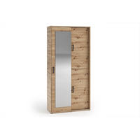 GARDEROBENSCHRANK BENVENO 100/21040 Modern Garderobenschrank Eiche Artisan - Eiche Artisan, Holzwerkstoff (100/210/40cm) - MASSENO