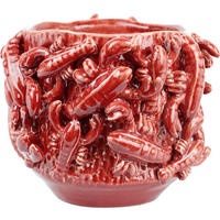ÜBERTOPF Lobster - Rot, Keramik (25/21/25cm) - FURNARO