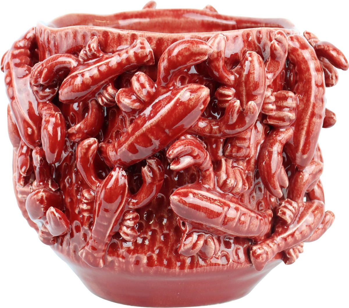 ÜBERTOPF Lobster - Rot, Keramik (25/21/25cm) - FURNARO