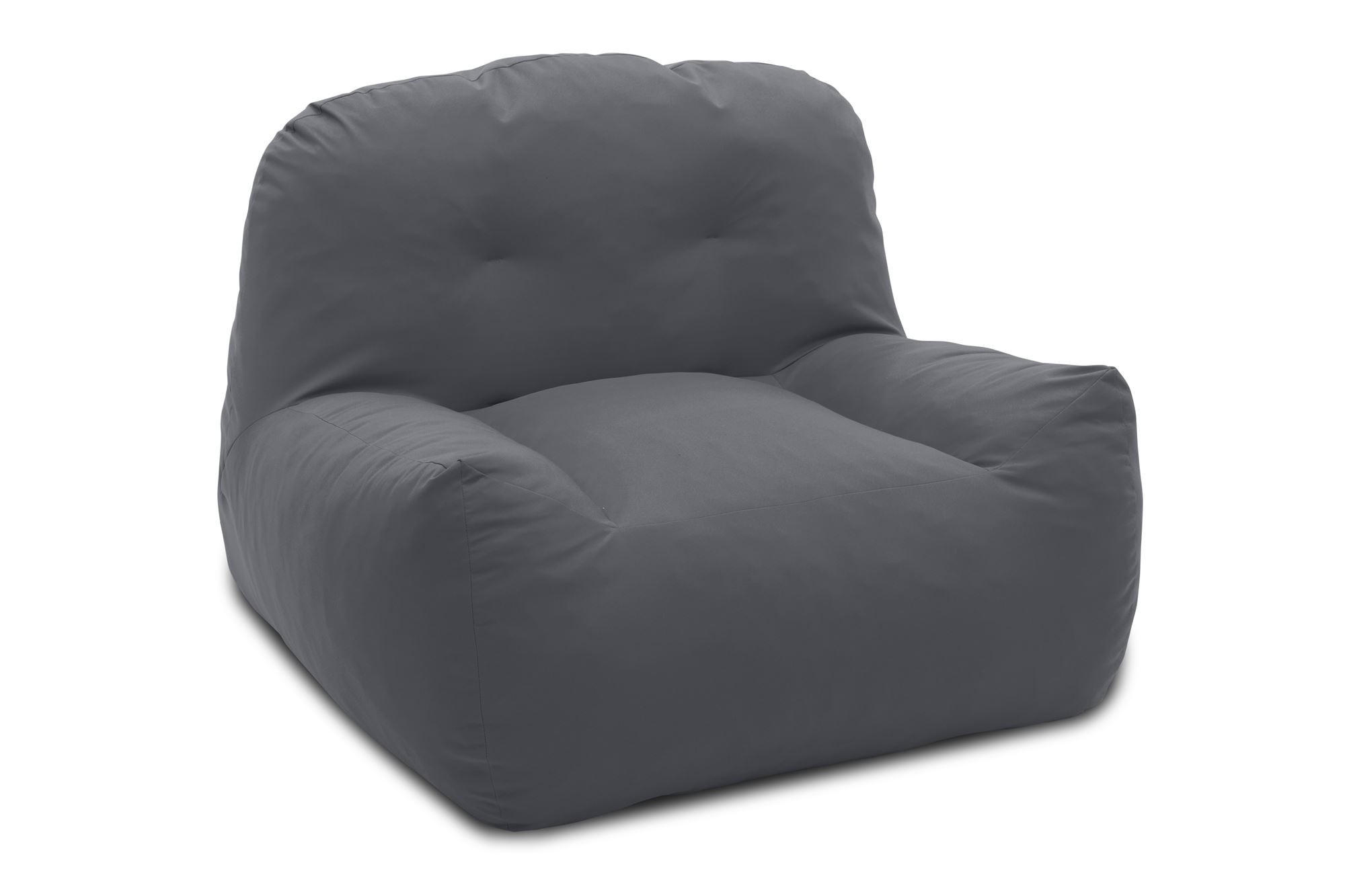 GARTENLOUNGE-SESSEL Branizlawa 103x71x102 mit Outdoorbezug dunkelgrau - Dunkelgrau, Kunststoff (103/71/102cm) - 58aufmkessel