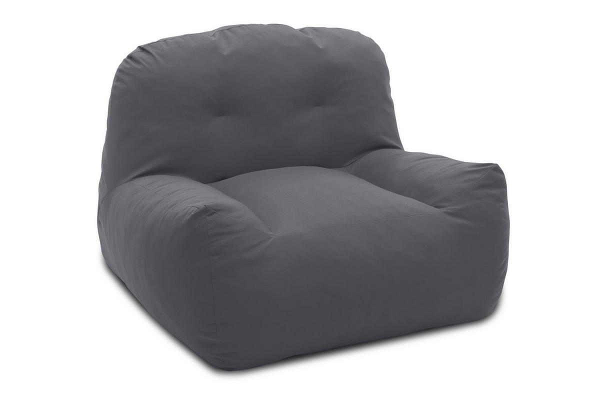 GARTENLOUNGE-SESSEL Branizlawa 103x71x102 mit Outdoorbezug dunkelgrau - Dunkelgrau, Kunststoff (103/71/102cm) - 58aufmkessel
