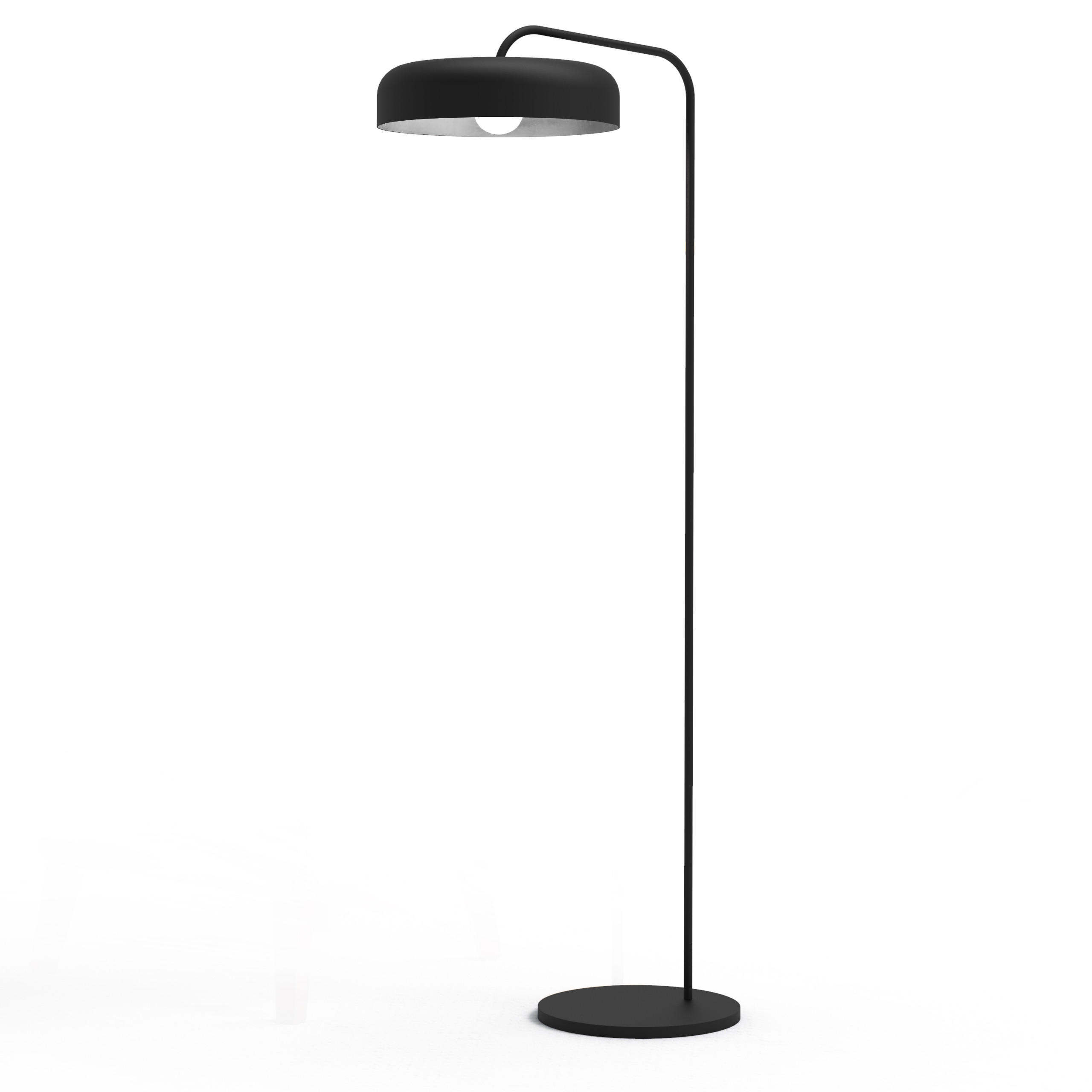 STEHLEUCHTE - Schwarz, Metall (40/40/165cm) - Lumicom