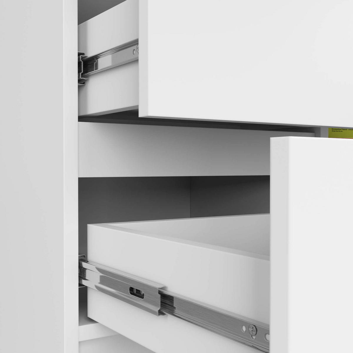 KOMMODE Weiß 77/80/35 - Weiß, Holzwerkstoff (80/77/35cm) - RAUMHIRSCH FURNITURE