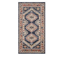 HEATSET-TEPPICH Florence Dunkelblau/Beige 80x150 cm - Multicolor, Textil (80/150cm) - Vercai Rugs