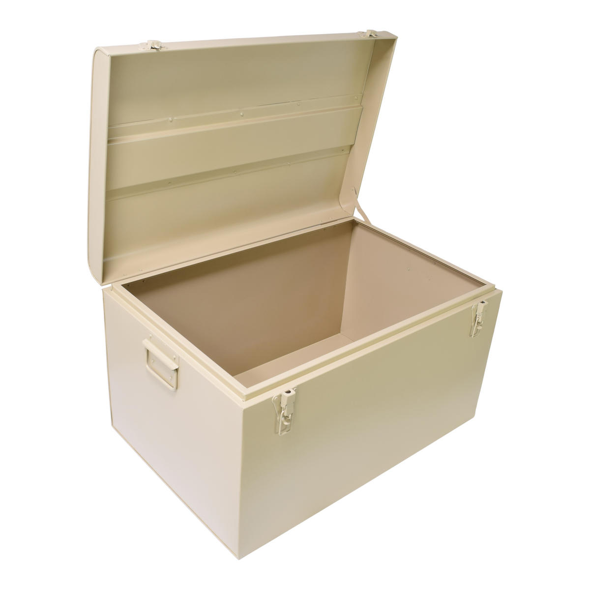 AUFBEWAHRUNGSTRUHE Box Large - Beige, Metall (60/35/40cm) - LOFT42
