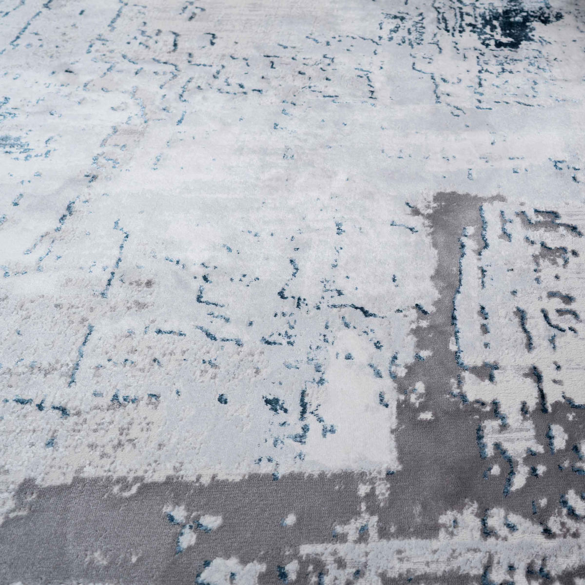 WEBTEPPICH Grace Blau - Blau, Textil (160/230cm) - Kukoon Rugs