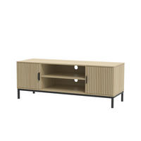LOWBOARD Lennox Eiche 120 x 45 cm - Eichefarben/Schwarz, Holzwerkstoff (120/45/40cm) - Vicco