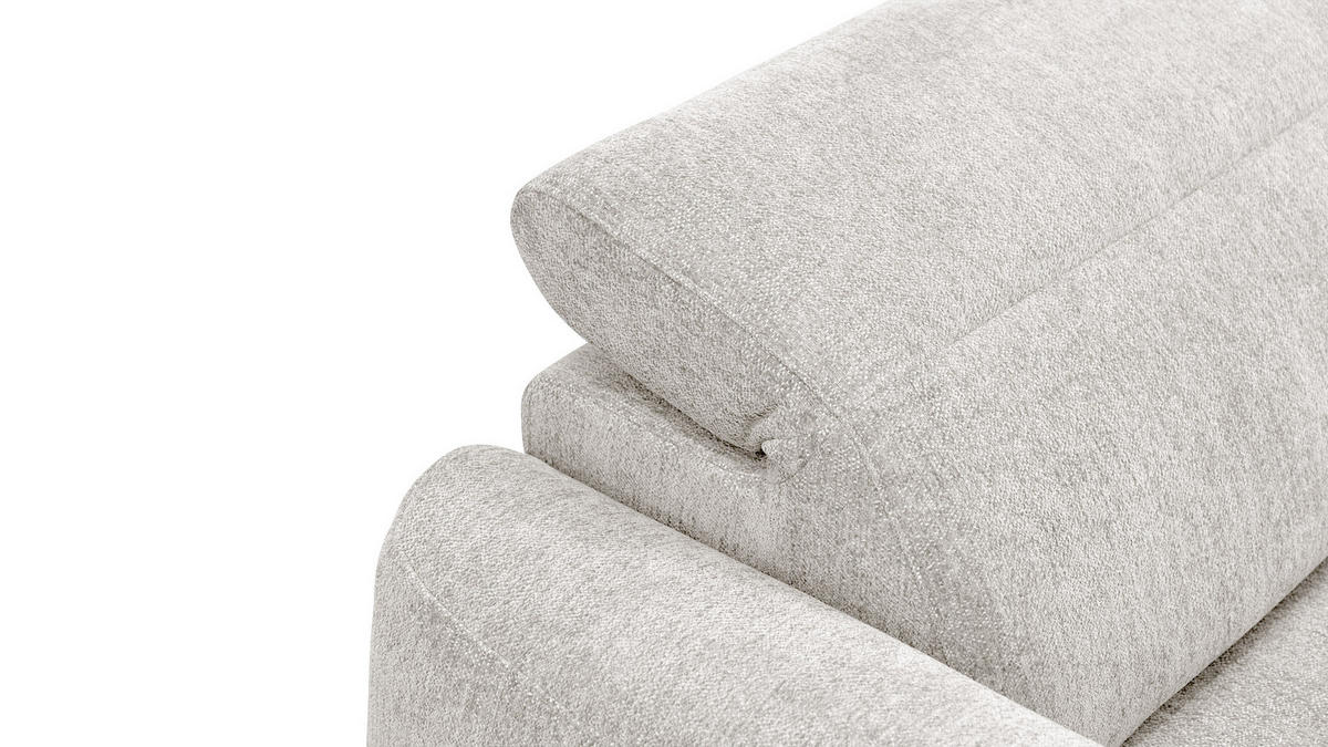 ECKSOFA NERO 4-Sitzer, ecru - Ecru/Schwarz, Holz/Textil (272/81/159cm) - Courtois Laville