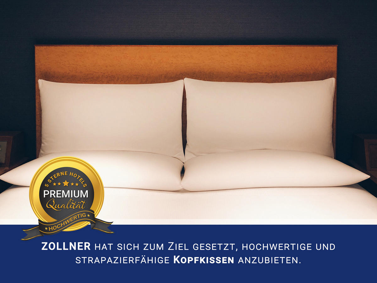 KISSEN, 40x80 cm, 50% Polyester, 50% Baumwolle, Weiß - Weiß, Textil (40/80cm) - Zollner