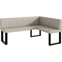 ECKBANK PETER_U - Beige, Leder (128/168cm) - Meblini