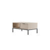 COUCHTISCH Austin II 60/45,4/100 cm - Beige/Schwarz, Holzwerkstoff (100/60/45cm) - Kocot Kids
