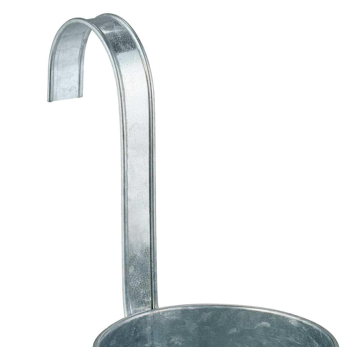 3XHÄNGETOPF - Silberfarben, Metall (25cm) - Relaxdays