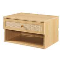 WANDREGAL Eiker - Eichefarben/Goldfarben, Holzwerkstoff/Kunststoff (31.5/23/40cm) - [en.casa]