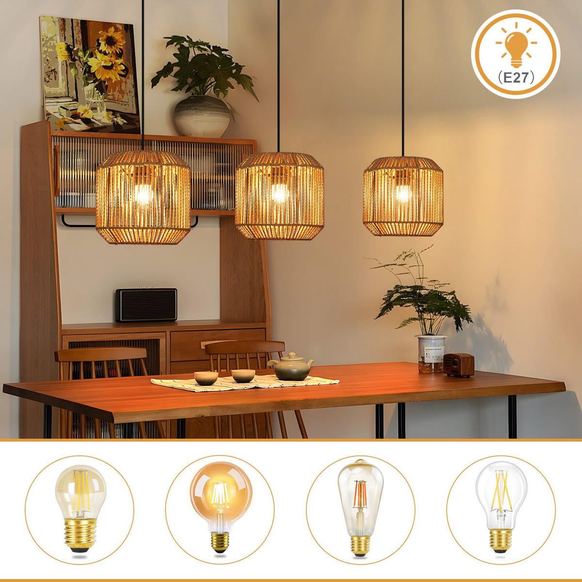 PENDELLEUCHTE BERTRAM Ⅲ 71/21/150 cm - Schwarz, Metall (71/21/150cm) - Nettlife