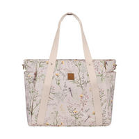WICKELTASCHE Florence beige Wickelunterlage, Flaschentaschen, Reißverschluss, Kinderwagenclips - Beige, Textil (17/43/35cm) - Kikka boo