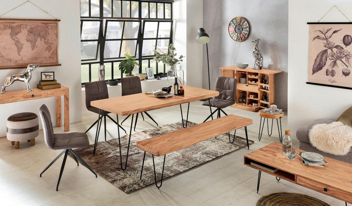 BARSCHRANK aus Massivholz mit Türen und integrierter Weinaufbewahrung SAAR, Beige 65x50x91 cm - Beige, Akazienholz/Holz (65/91/50cm) - KADIMA DESIGN