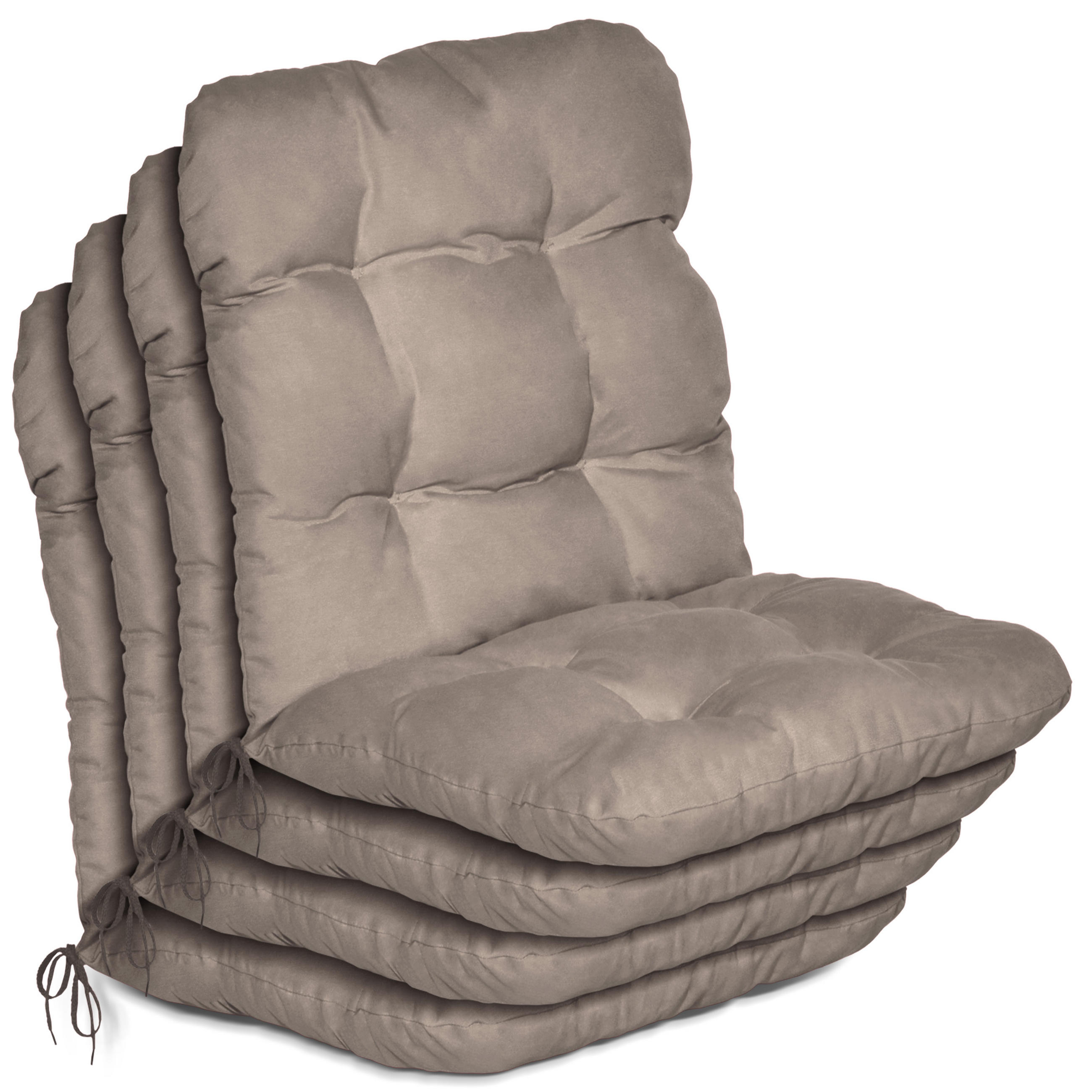 NIEDERLEHNER Flair NL 100x50x8cm Taupe (4tlg) - Taupe, Textil (50/100cm) - Beautissu 