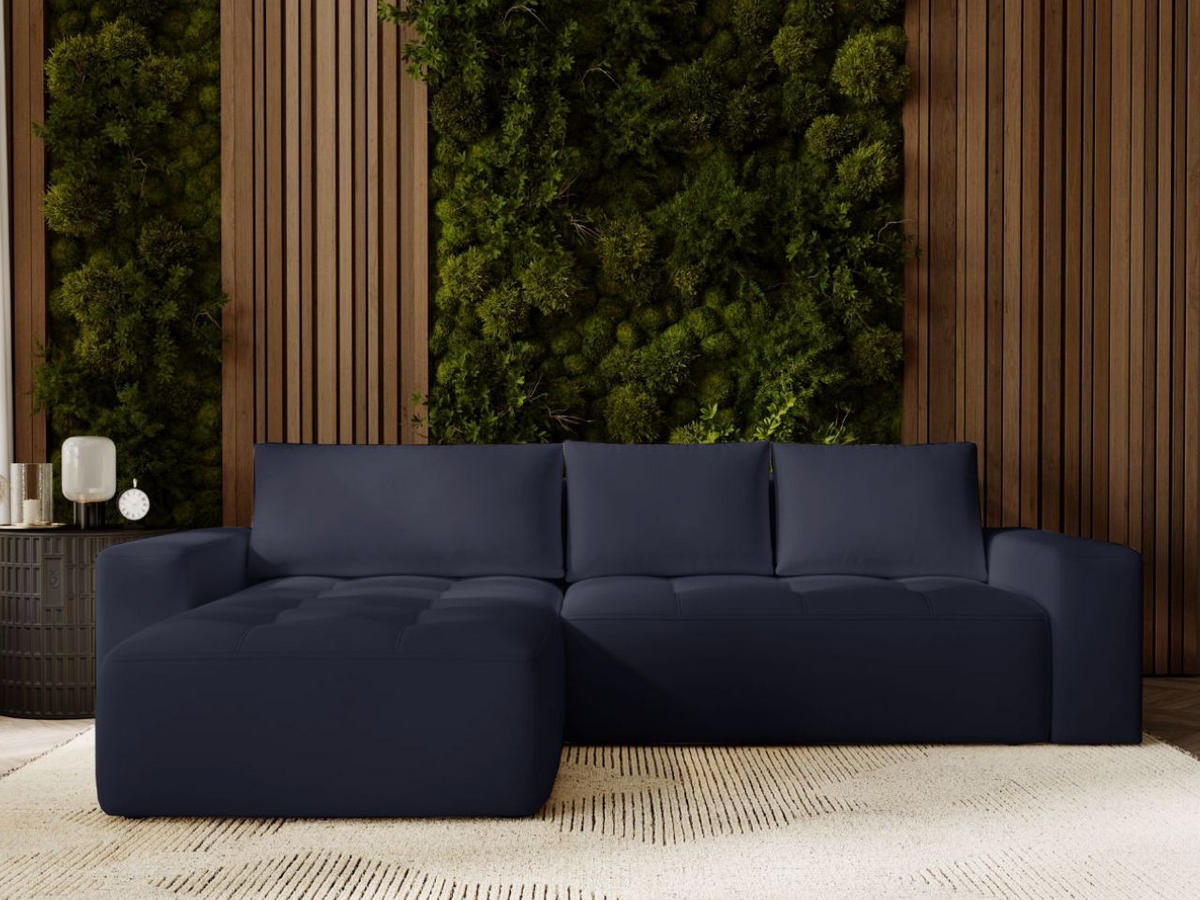 ECKSOFA Portland Schwarz Links - Schwarz, Holz/Kunststoff (165/250cm) - Graingold
