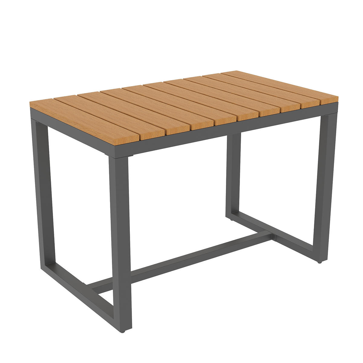 GARTENLOUNGE 6-teilig Ecksofa Sessel Tisch Outdoor Grau - Grau, Metall - FLIEKS