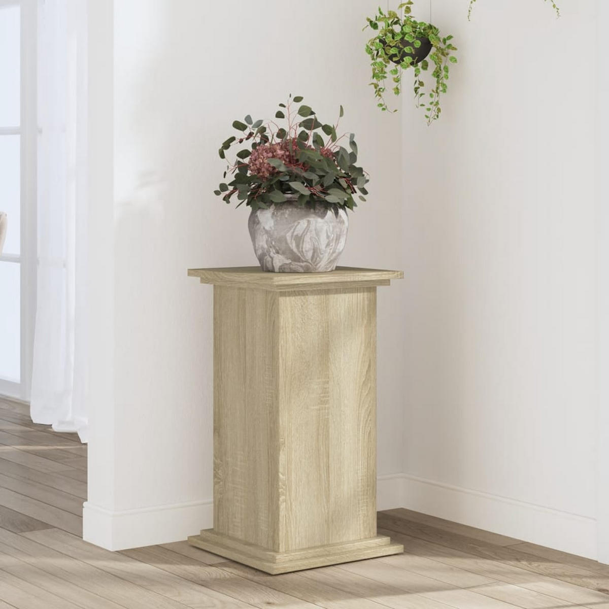 PFLANZENSTÄNDER Sonoma-Eiche 33/33/60 Cm Holzwerkstoff - Braun, Holzwerkstoff (33/60/33cm) - vidaXL