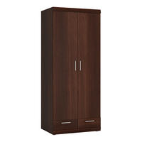 KLEIDERSCHRANK Imperia-129 - Braun, Holzwerkstoff (80/195/61cm) - Lomado