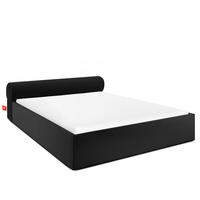 POLSTERBETT LUNEO - Schwarz, Holz/Holzwerkstoff (182/204cm) - KONSIMO®