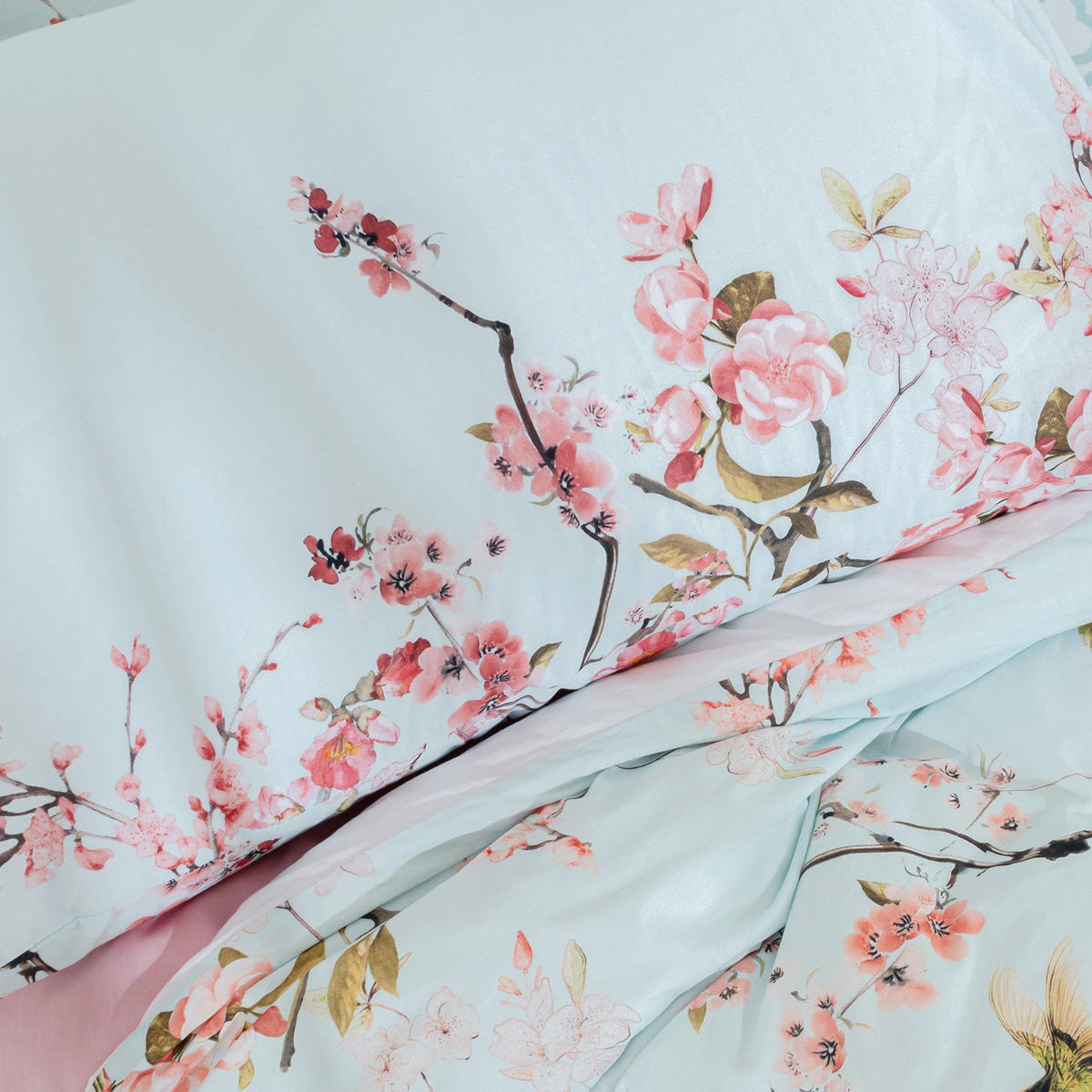 KISSENBEZUG chinoiserie 80x80 cm mehrfarbig - Multicolor, Textil (80/80cm) - Happy Friday