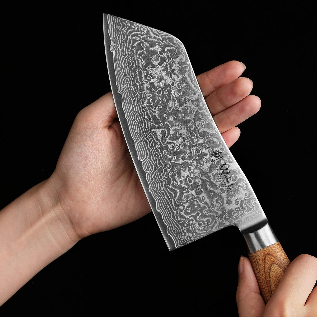 KOCHMESSER 17 cm - Braun, Holz/Metall (32cm) - Wakoli