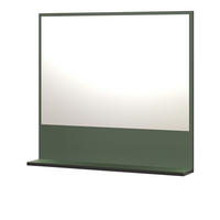 BADSPIEGEL grün 80 cm, Badezimmer Spiegel mit Ablage - Grün, Glas/Holzwerkstoff (80/74/14cm) - Top.Furn