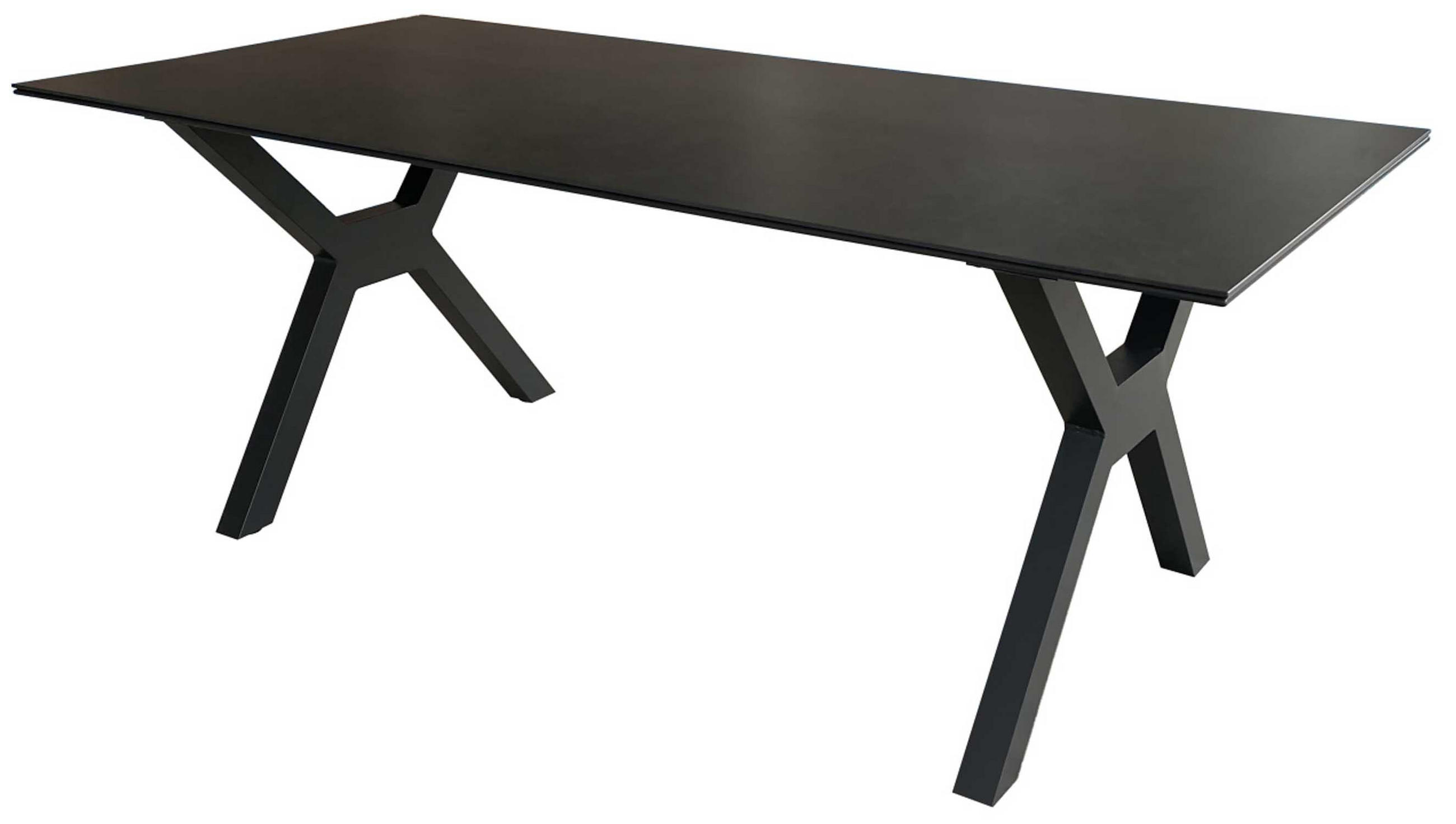 GARTENTISCH Granada - Grau, Metall (200/90/76cm) - Mr. Deko