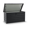AUFBEWAHRUNGSBOX Limani anthrazit - Grau, Metall (120/63/53cm) - Juskys
