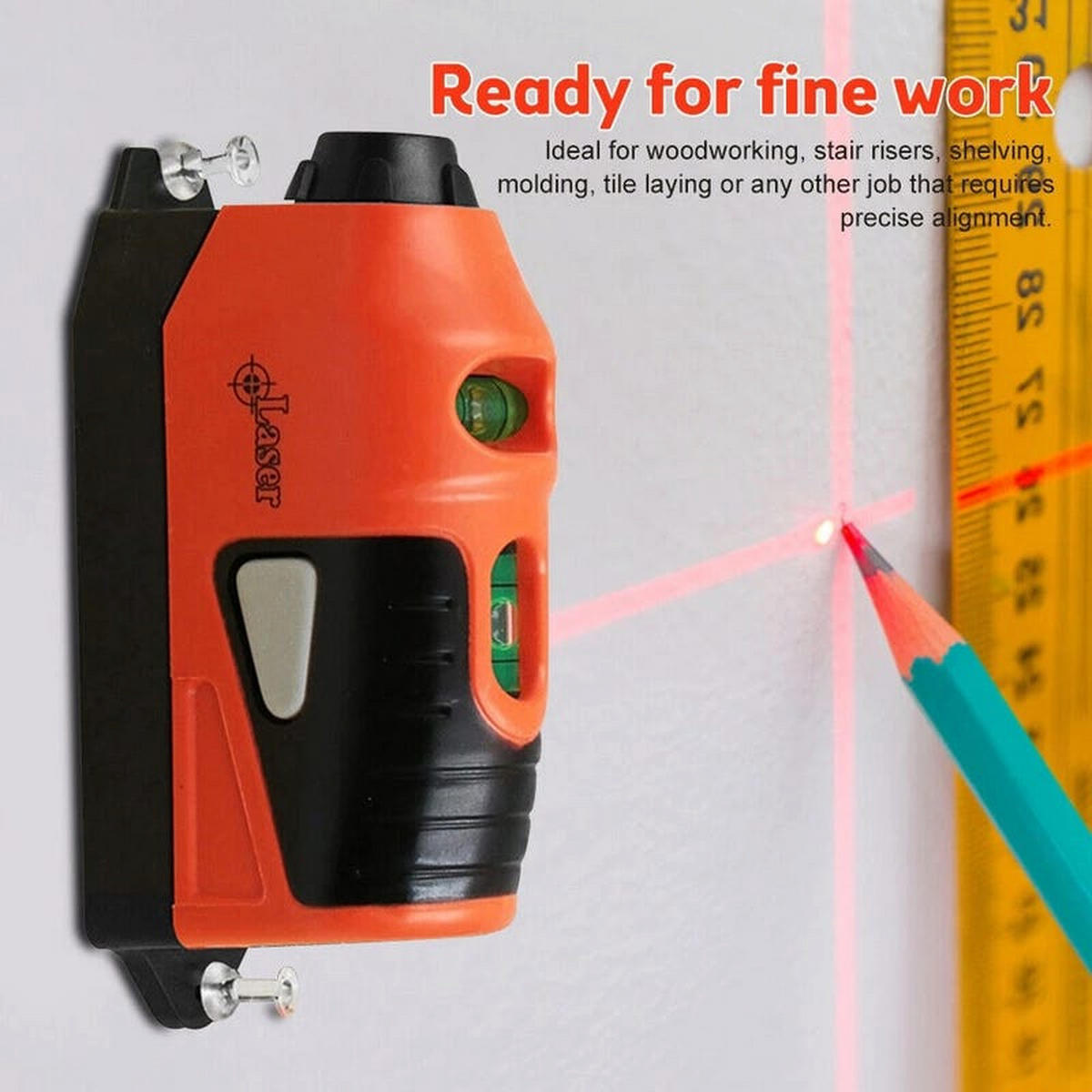 LEVEL – Dreiteiliges Set – Orange, Blau, Rot - Multicolor, Kunststoff (12/4/6cm) - DCA
