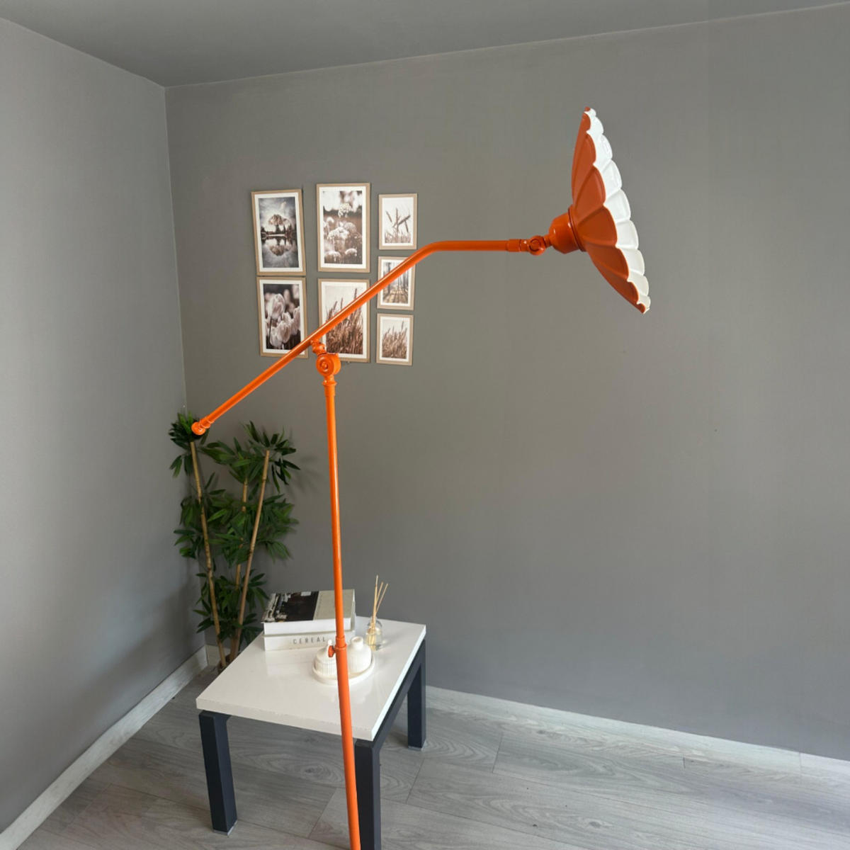 STEHLAMPE Fxelor 170 Cm - Orange, Metall (30/30/170cm) - Bamyum