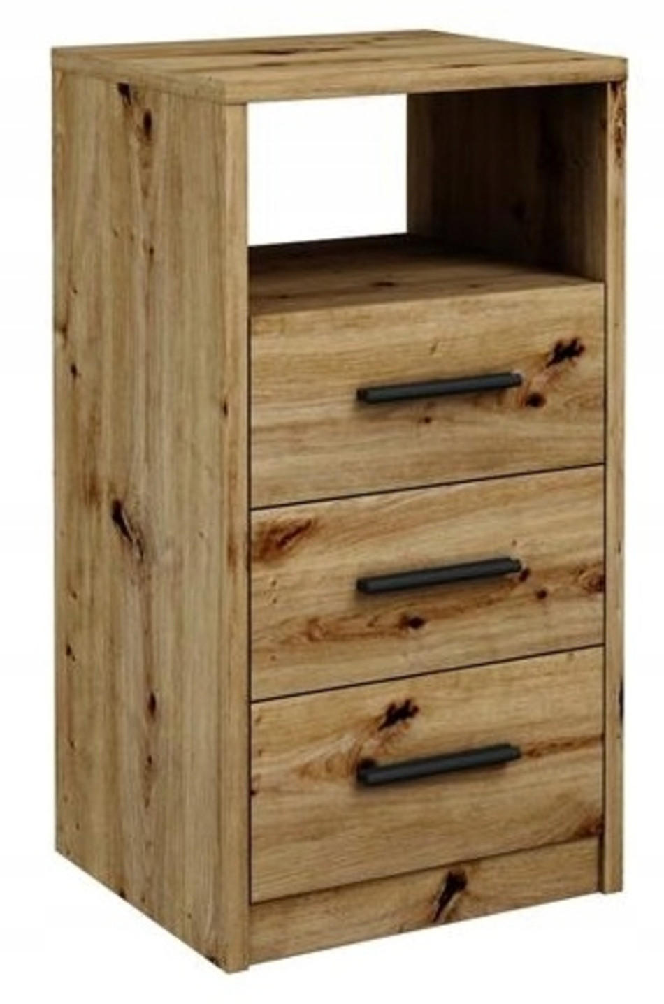 KOMMODE 3SO Artisan Eiche 40/35/75 cm - Eiche Artisan, Holzwerkstoff (40/75/35cm) - Matkam Möbel