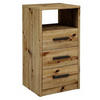 KOMMODE 3SO Artisan Eiche 40/35/75 cm - Eiche Artisan, Holzwerkstoff (40/75/35cm) - Matkam Möbel