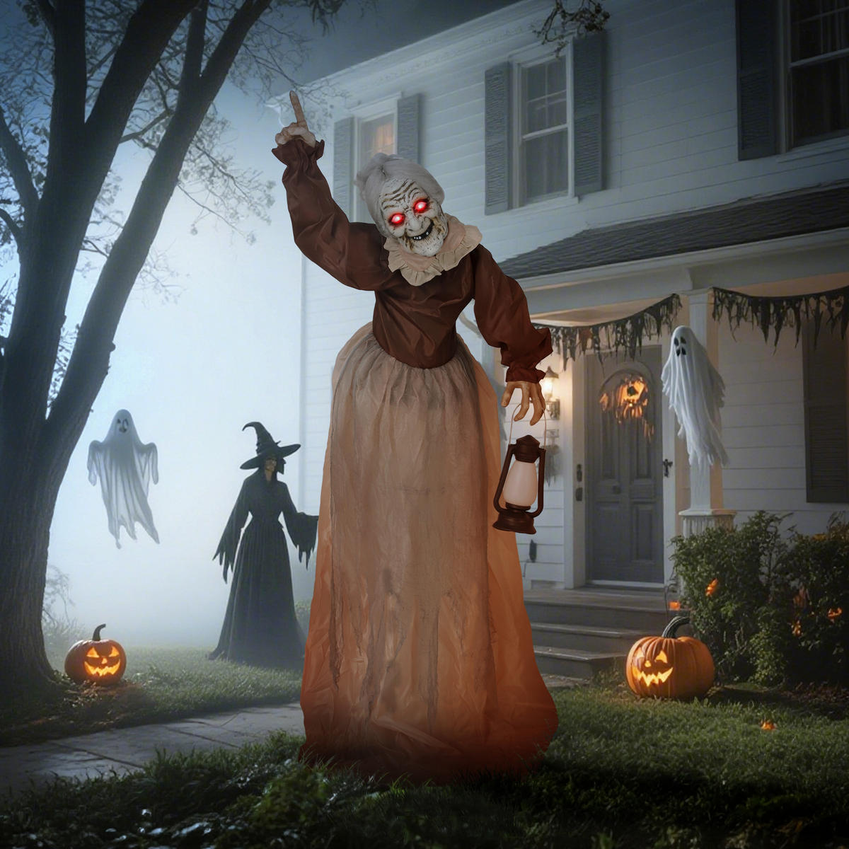 HALLOWEEN-DEKORATION Braun 90.0/25.0/150.0cm - Braun, Metall (25/150/90cm)