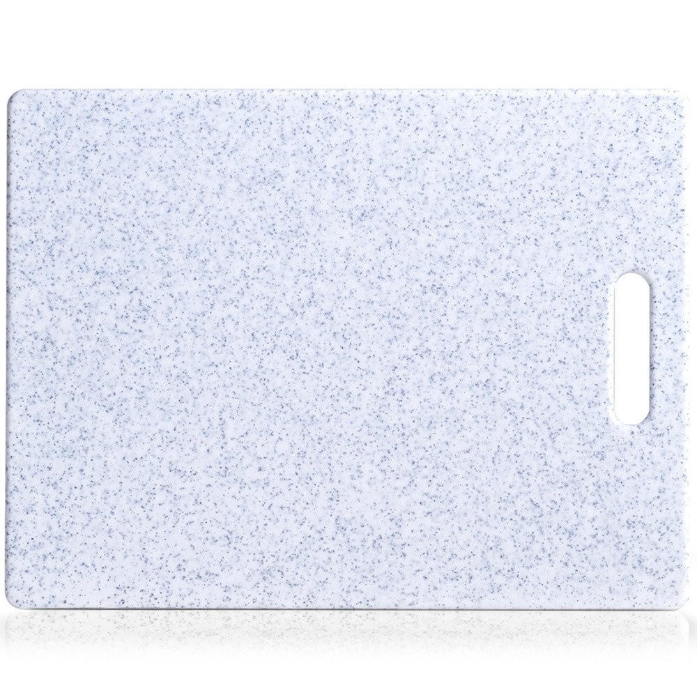 KUNSTSTOFF-SCHNEIDEBRETT Graphit imitierendes Aussehen 37/28/0,8 cm - Grau, Kunststoff (28/37cm) - ZELLER