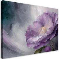 WANDBILD blüte - Lila, Textil (60/40cm) - Feeby